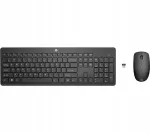 HP 230 traadita klaviatuur ja hiir, 2.4 GHz, must, 1600 DPI