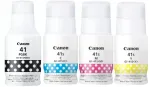 Canon GI-41BK must + 3x GI-41S v&auml;rvilised (CMY) tintide komplekt