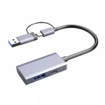 USB C, USB 3.0, SD, TF kaardilugeja kahekordse liidesega