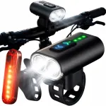 LED-jalgrattatuled komplekt ette ja taha, USB-laetav