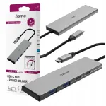 USB-C jagaja Hama, 4 pesa (2x USB-A, 2x USB-C), USB 3.2 Gen2, PD, alumiinium