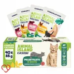 Animal Island m&auml;rg kassitoit veise- ja kanaliha, 40 x 85 g