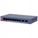 Dahua CS4010-8ET2GT-110 v&otilde;rgul&uuml;liti, 8x PoE, 2x uplink, 10/100/1000Mbps, videovalve s&uuml;steemidele