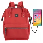 HIMAWARI naiste USB-ga 15,6" s&uuml;learvuti seljakott, 19 l, punane