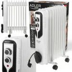 Elektriline &otilde;liradiaator 2000W, 9 sektsiooni, reguleeritava termostaadiga, 3 v&otilde;imsustaset