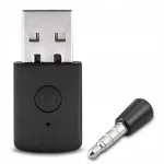 USB Bluetooth 4.0 heliadapter saatja-vastuv&otilde;tja k&otilde;rvaklappidele, must, PS4