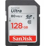 SANDISK 128GB SDXC Class 10 ULTRA 80MB/s UHS-1 SD m&auml;lukaart