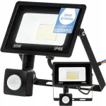 LEDSOURCE 30W 2700 lm IP65 must LED-prožektor anduritega