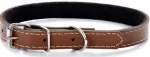 Nahast kaelarihm Classic, 35 cm, pruun