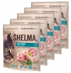 SHELMA kassitoit kassipoegadele kalkunilihaga, 5 x 750 g