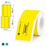 Iseliimuvad termosiirde sildid juhtmetele Niimbot M2 M3, 25x38+38 mm