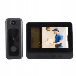 Traadita videok&otilde;ne uksekella kaamera 1080P HD X5 laia vaate ja &ouml;&ouml;n&auml;gemisega
