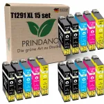 EPSON T1291&ndash;T1294 XL tindikassetid, 15 tk, sobivad Stylus BX305W, SX230W, SX235W, SX425, SX435W printeritele