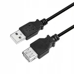 USB-kaabel LogiLink, 2 m, must