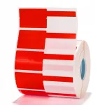 Kleebissildid NIIMBOT, 38 x 25 + 40 mm, 1000 tk, K3/W printerile, punaste kaablite m&auml;rgistus