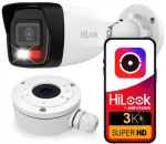 IP j&auml;lgimiskaamera HIKVISION HiLook 6MP nutika valgustusega, PoE ja paigalduskastiga