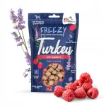 S&uuml;gavk&uuml;lmutatud koerte maiused Syta Micha Freezy, kalkunihat&scaron;iga vaarikatega, 40 g