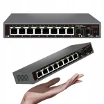 8x2.5G + 2x10G SFP v&otilde;rgul&uuml;liti IP videosurve kaameratele