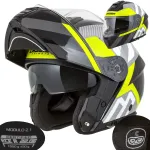 Mootorratta kiiver Cassida Modulo XS, klaaskiud, interkomikoht, ECE-06 P/J