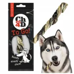 Chews4Dogs koera n&auml;rimisluu, naturaalne kuivatatud tursanahk, 1 pakend