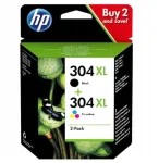 HP 304xl BK + CMY tindikomplekt, sobib DESKJET 2620, 2630, 3730, 5010