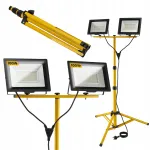 LED t&ouml;&ouml;valgusti 2x100W 1,6m statiiviga, 6000K, IP65