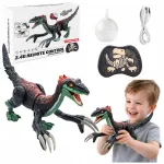 Raadio teel juhitav Therizinosaurus dinosaurus udu-, valgus- ja heliefektidega