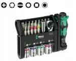WERA 1 05049001001 padrunv&otilde;tme ja otsikute komplekt, 21 osa, 1/4"