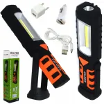 COB LED t&ouml;&ouml;koja taskulamp 240 lm, laetav 2800 mAh aku, magnetiga