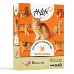 Hilife Chicken Pate m&auml;rgtoit kassidele, 8 x 70 g, t&auml;iskasvanud kassidele