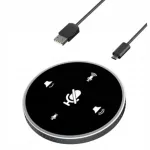 USB konverentsi mikrofoni ja k&otilde;laris&uuml;steem Y02, vaigistuse funktsiooniga, must