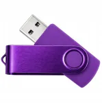 USB-m&auml;lupulk 128 GB TWISTER, lilla, 2.0