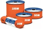 Paracord 550 n&ouml;&ouml;r, 4 mm, 30 m, pol&uuml;ester, oranž
