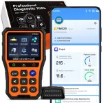 Auto OBD2 diagnostikadetektor Bluetooth LCD 12V