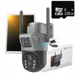 V&auml;litingimuste p&auml;ikeseenergia kaamera 4K, 2 objektiivi, 8 MP (2x4MP), Type-C, 4G SIM-kaardile