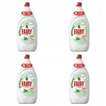 Fairy Sensitive n&otilde;udepesuvahend teepuu ja m&uuml;ndi l&otilde;hnaga, 4 x 1350 ml