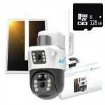 V&auml;line p&auml;ikesevideo kaamera 4K, kahe objektiiviga, 4G SIM, 8MP, 128GB