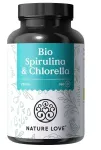 Toidulisand Nature Love Bio Spirulina & Chlorella, 360 tk