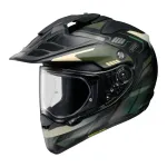 Motorratturi kiiver SHOEI HORNET-ADV06 INVIGORATE TC-4 must/roheline