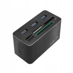 LogiLink CR0046 USB 3.2 &uuml;hendusjaam, 8 pordi, must