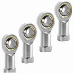 Laagrid masinatele, isesm&auml;&auml;rduvad, 6 mm, 4 tk, teras, malm