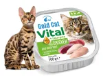 M&auml;rg kassitoit Gold Cat Vital pardaliha ja veiselihaga, 100 g pastett