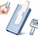 256GB USB m&auml;lupulk 4-&uuml;hes, USB-C, Lightning, iPhone, Android