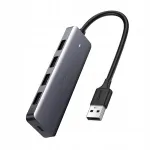 USB jagaja Ugreen, 4 pesa, USB 3.2, 5 Gbps, 20 cm, hall