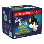 FELIX Fantastic kassitoit želees lihaga, kala ja k&ouml;&ouml;giviljadega, 24 x 85 g