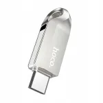 USB-m&auml;lupulk Hoco UD8 32GB, USB 3.0, USB A ja USB C, nikeldatud