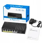 CUDY FS106P v&otilde;rgul&uuml;liti, 6 porti, PoE+, 36W, 802.3af/at, Extend režiim