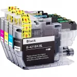 BROTHER LC421 XL tindikassetid, 4 tk, sobivad DCP-J1050DW, DCP-J1140DW, MFC-J1010DW, J1800DW