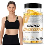 Toidulisand TREC VITALITY SUPER OMEGA 3 EPA DHA Vitamiin E, 60 kapslit