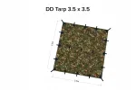 Tarp DD Hammocks 3,5x3,5 m, Multicam kamuflaaž